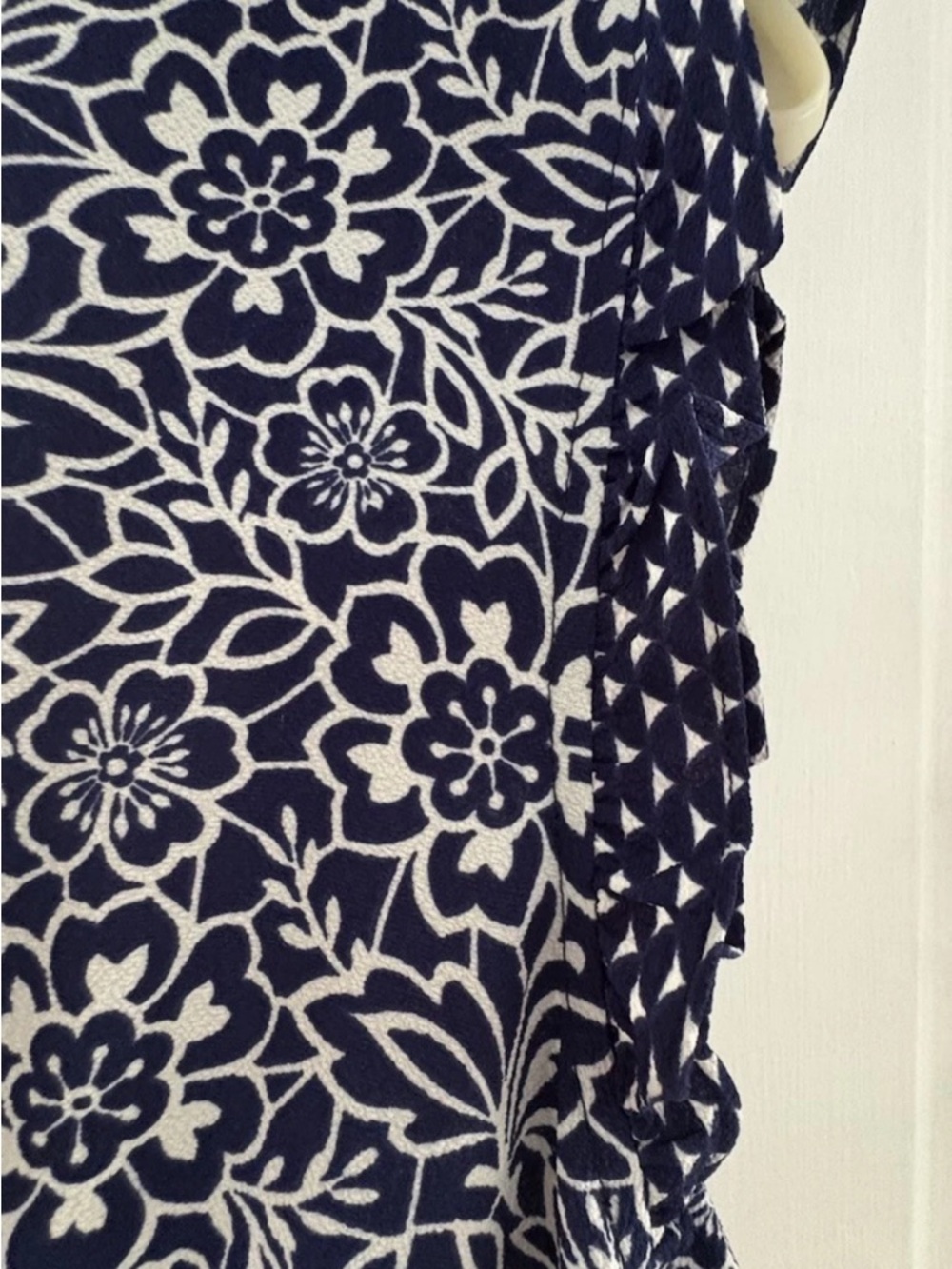 London Times Navy and White Floral Maxi Dress - Picture 6 of 7
